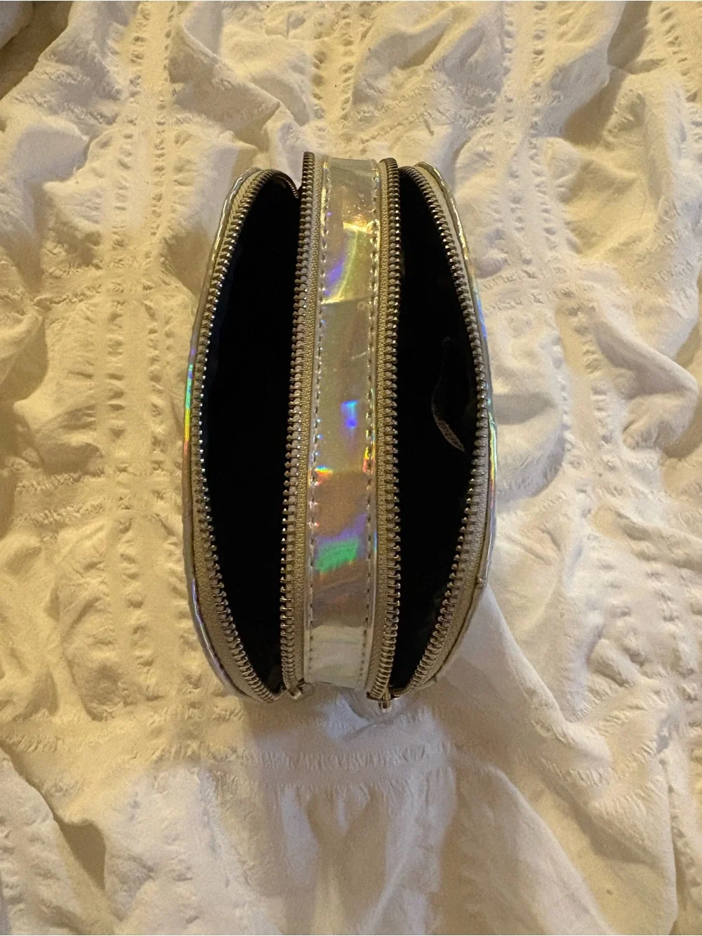 Holographic Silver Women's Cosmetic Pouch